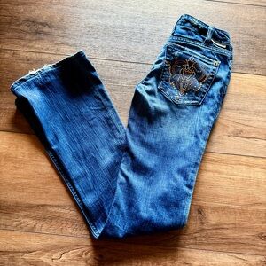 Women’s Size 24 Wide Leg Blue Jeans